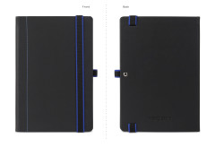 Schneider Notebook with Pen Loop and Two-Color Elastic Closure Blue