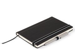 Schneider Notebook with Pen Loop and Two-Color Elastic Closure Gray 