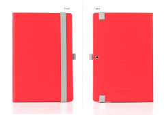 Wordsmith Notebook with Pen Loop Red
