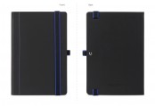 Schneider Notebook with Pen Loop and Two-Color Elastic Closure Blue