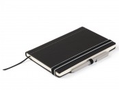 Schneider Notebook with Pen Loop and Two-Color Elastic Closure Gray 