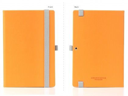Wordsmith Notebook with Pen Loop Orange