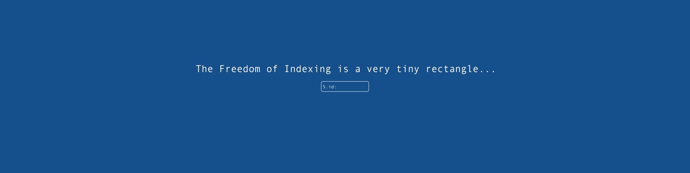 Freedom of Indexing